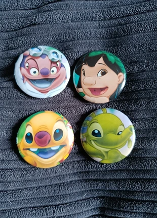 Quatuor de badges Lilo, condition: New with tags, €4.50, €5.43 includes Buyer Protection