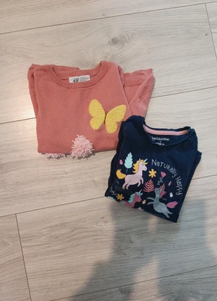 Lot 1 pull + 1 t shirt manches longues, marke: H&M, zustand: Sehr gut, größe: 4 Jahre / 104, 2,00 €, 2,80 € inklusive Vinted-Käuferschutz