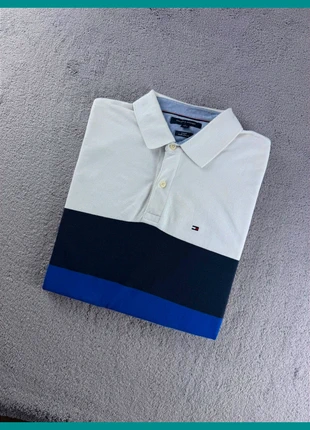 Polo Tommy Hilfiger Color Block Logo Brodé Slim Fit Taille XL, marca: Tommy Hilfiger, estado: Muito bom, tamanho: XL, €11.00, €12.25 inclui Proteção do Comprador