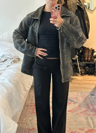 Vintage real leather jacket, merk: Vintage, staat: Heel goed, maat: M / 38 / 10, € 125,00, € 131,95 inclusief Kopersbescherming