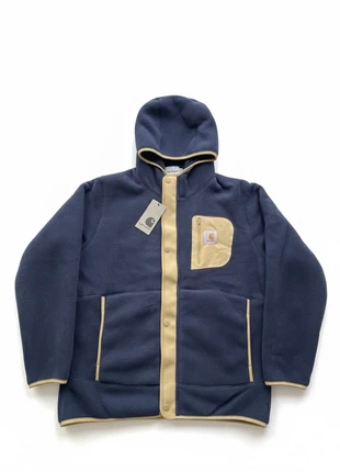 Chaqueta Polar Capucha Carhartt WIP Navy/Beige Talla L, marca: Carhartt WIP, estado: Nuevo con etiquetas, tamaño: L, 110,00 €, 116,20 € Protección al comprador incluida