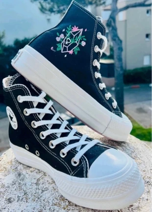 Converse Plate-forme Noire Édition limitée Quartz Rose, marque: Converse, état: Très bon état, taille: 36.5, 23,00 €, 24,85 € Protection acheteurs incluse