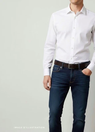 Chemise Jules T.S - Blanche Unie - Coupe Moderne SLIM/Ajustée, brand: Jules, condition: Very good, size: S, €9.99, €11.19 includes Buyer Protection