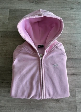 Pull à capuche avec zip 6pm rose logo brodé blanc en coton homme - Taille M, marque: 6PM, état: Très bon état, taille: M, 53,71 €, 57,10 € Protection acheteurs incluse