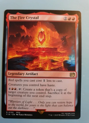 Carte Magic Final Fantasy The Fire Crystal, brand: Magic: The Gathering, condition: New without tags, €5.00, €5.95 includes Buyer Protection