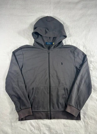 Veste à capuche zippée logo brodé Ralph Lauren / Gris foncé / Taille M Homme, marque: Ralph Lauren, état: Très bon état, taille: M, 48,00 €, 51,10 € Protection acheteurs incluse