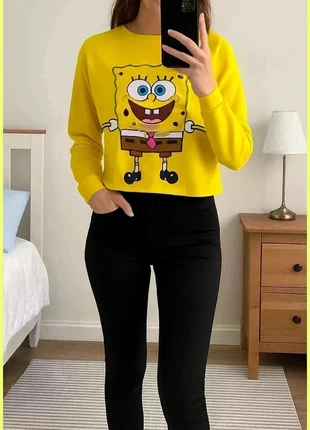 tee shirt manches longues bob l eponge, marca: Undiz, estado: Muito bom, tamanho: S / 36 / 8, €8.00, €9.10 inclui Proteção do Comprador