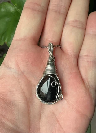 🌸 Zwarte onyx ketting 🌸, merk: aanbieding, staat: Heel goed, € 10,00, € 11,20 inclusief Kopersbescherming Pro