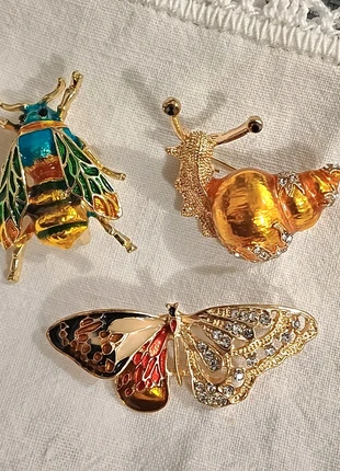 Abeille papillon escargot, marque: Vintage Chic, état: Très bon état, 5,00 €, 5,95 € Protection acheteurs incluse