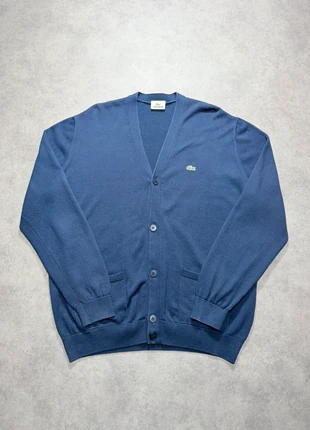 Cardigan Lacoste bleu marine col V - Logo brodé - 100% coton - Taille XL, marque: Lacoste, état: Très bon état, taille: XL, 39,99 €, 42,69 € Protection acheteurs (Pro) incluse