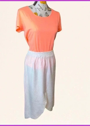 Jupe longue blanche ouverte devant - taille unique 38 à 44 - très bon état, condition: Very good, size: One size, €2.00, €2.80 includes Buyer Protection