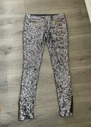 Josh V Silver glitter glamour broek, marque: Josh V, état: Très bon état, taille: L / 40 / 12, 40,00 €, 42,70 € Protection acheteurs incluse