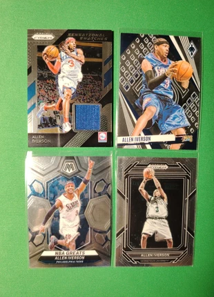 Allen Iverson Lotto patch game worn Prizm Panini Philadelphia 76ers Georgetown basketball card, marque: Panini, état: Très bon état, 30,00 €, 32,20 € Protection acheteurs incluse