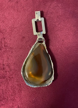 Pendentif pierre naturelle brun 794, marque: Pierre, état: Neuf sans étiquette, 30,00 €, 32,20 € Protection acheteurs incluse