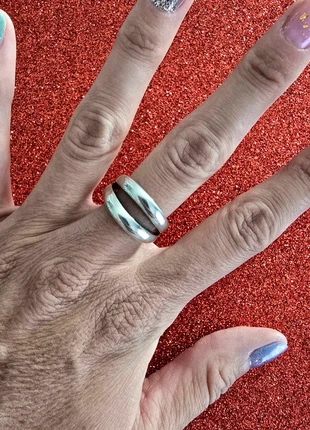 Bague en argent double rang ajustable Idéale cadeau Noël, zustand: Sehr gut, größe: Größenverstellbar, 13,00 €, 14,35 € inklusive Vinted-Käuferschutz