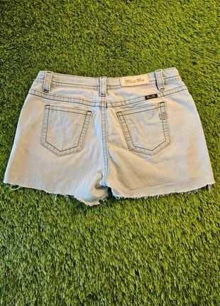 Miss Me Y2K Vintage Denim Mini Shorts - Embroidered Pocket Detail, marque: Miss Me, état: Très bon état, taille: L / 40 / 12, 8,00 €, 9,10 € Protection acheteurs incluse