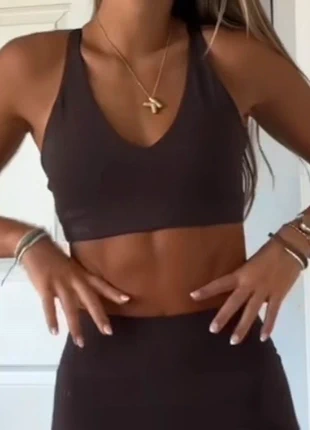 AYBL staple sports bra coffee brown, marque: AYBL, état: Neuf avec étiquette, taille: S / 36 / 8, 27,00 €, 29,05 € Protection acheteurs incluse