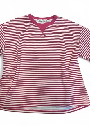 Pink and white striped short sleeve shirt with a V-neck, brand: Vintage Dressing, condizioni: Ottime, taglia: M / IT 42 / EU 38, €7.00, €8.05 include la Protezione acquisti