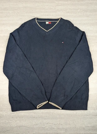 Pull tommy hilfiger bleu marine L – col V – 100% coton – homme, marque: Tommy Hilfiger, état: Très bon état, taille: L, 20,00 €, 21,70 € Protection acheteurs incluse
