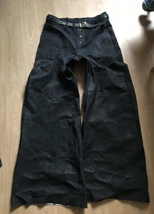 Pant noir 4 poches // Black // wax denim recyclage upcycling handmade, marque: MONETDOR, état: Neuf sans étiquette, taille: M, 60,00 €, 63,70 € Protection acheteurs incluse