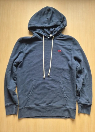 Sweat à capuche Levi's bleu logo brodé - Taille S, brand: Levi's, condizioni: Ottime, taglia: S, €19.90, €21.60 include la Protezione acquisti