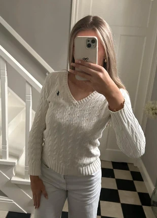 Ralph Lauren Cable Knit White Creme Size S Popular, merk: Ralph Lauren, staat: Heel goed, maat: S / 36 / 8, € 84,95, € 89,90 inclusief Kopersbescherming