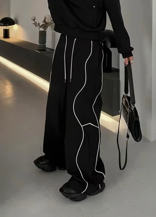 Pantalon cargo noir oversize unisexe - style y2k - streetwear, marque: y2k, état: Neuf sans étiquette, taille: S, 33,90 €, 36,30 € Protection acheteurs incluse