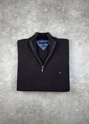 Pull Half-zip 1/4 Zip Col Camionneur Tommy Hilfiger Taille XXL Homme Marron Logo Brodé Coton #T189, marque: Tommy Hilfiger, état: Très bon état, taille: XXL, 39,00 €, 41,65 € Protection acheteurs (Pro) incluse