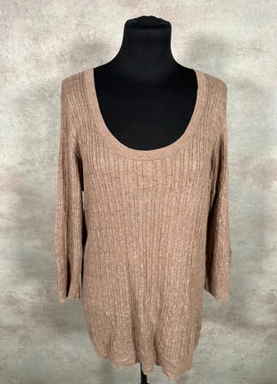 Pull Maille Torsadée Cable Knit Vintage Gap beige texturé col en U ample taille XL, marca: GAP, estado: Muito bom, tamanho: XL / 42 / 14, €12.00, €13.30 inclui Proteção do Comprador Pro