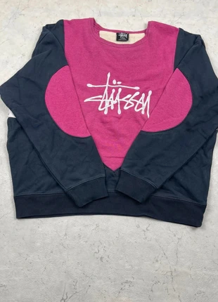 Sweat Stüssy Vintage Oversize Y2K Retro Rework Noir/Rose - Taille XL, marque: Stüssy, état: Très bon état, taille: XL, 30,00 €, 32,20 € Protection acheteurs incluse