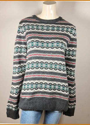 Grey Fair Isle Sweater for Women, cozy winter style (size S), marque: Vintage Dressing, état: Très bon état, taille: S / 36 / 8, 17,90 €, 19,50 € Protection acheteurs incluse