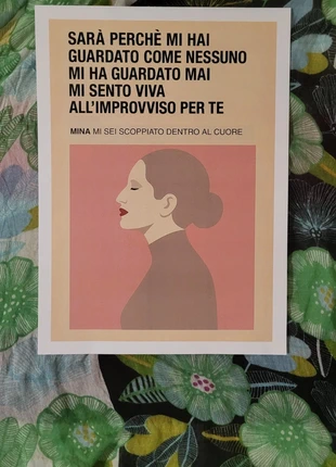 Poster A4 come NUOVO - Mina Mi sei scoppiato dentro al cuore - Citazioni musicali, brand: MINA, condizioni: Nuovo senza cartellino, €6.75, €7.79 include la Protezione acquisti
