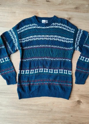 Traditions pull noël hiver vintage Fair Isle Bleu L en ramie, marque: Tradition, état: Très bon état, taille: L, 4,30 €, 5,22 € Protection acheteurs incluse