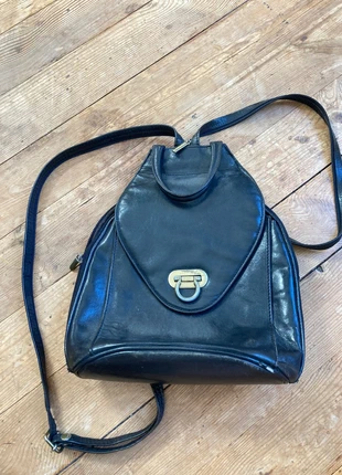 Sac noir vintage en cuire en très bon état, estado: Muito bom, €8.00, €9.10 inclui Proteção do Comprador