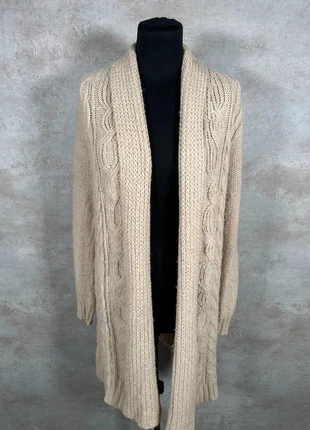 Cardigan Maille Torsadée Cable Knit Vintage And Eawy beige clair long chaud taille M, marke: Vintage Dressing, zustand: Sehr gut, größe: M / 38 / 10, 14,00 €, 15,40 € beinhaltet Vinted-Käuferschutz Pro