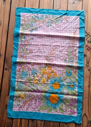Serviette Torchon collector fleurs 70s 80s, marca: Vintage Dressing, estado: Muito bom, €5.00, €5.95 inclui Proteção do Comprador Pro