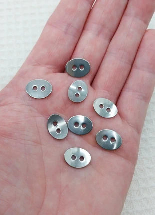 Bouton de couture ovale argenté en acier inoxydable - 8pcs A1301, marca: Mercerie Syllikan, estado: Nuevo sin etiquetas, 2,45 €, 3,27 € Protección al comprador Pro incluida