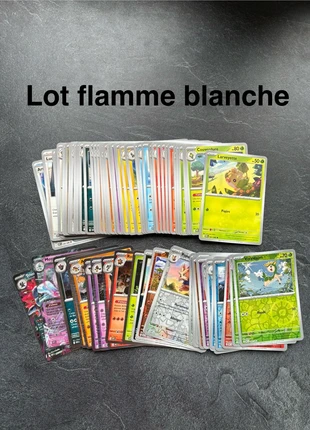 Lot cartes flamme blanche, marca: Pokémon, estado: Muito bom, €12.00, €13.30 inclui Proteção do Comprador Pro