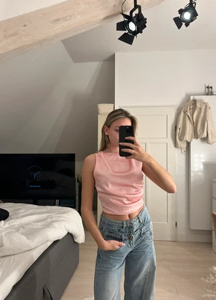 Roze openrug top, merk: Olivia & Kate, staat: Nieuw zonder prijskaartje, maat: M / 38 / 10, € 11,00, € 12,25 inclusief Kopersbescherming