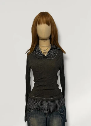 Y2K Academia Office Siren Layered Top, marque: Top Vintage, état: Très bon état, taille: M / 38 / 10, 8,50 €, 9,63 € Protection acheteurs (Pro) incluse