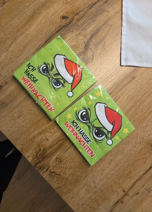 Servietten Grinch 40 Stück, merk: NO LABEL, staat: Nieuw met prijskaartje, € 1,50, € 2,28 inclusief Kopersbescherming