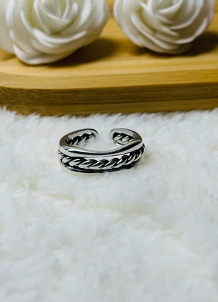 Bague Tressée en argent 925 ajustable tendance, marca: Argent, estado: Muy bueno, tamaño: Ajustable, 10,90 €, 12,15 € Protección al comprador incluida