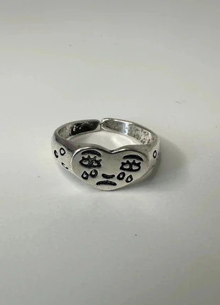 Bague argentée dessin, brand: CHROME, condition: Very good, size: Adjustable, €6.99, €8.04 includes Buyer Protection Pro