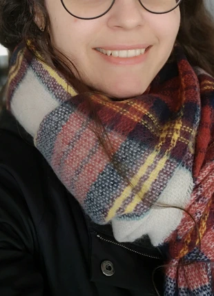 Echarpe Monoprix bordeaux & beige, marca: Monoprix, estado: Muy bueno, 4,00 €, 4,90 € Protección al comprador incluida