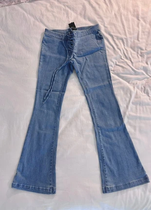 Pantalones denim acampanados Dolls Kill, marque: Dolls Kill, état: Neuf avec étiquette, taille: M / 38 / 10, 50,00 €, 53,20 € Protection acheteurs incluse