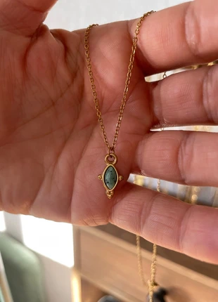 Collier doré acier inoxydable, merk: azeitona, staat: Nieuw zonder prijskaartje, € 8,00, € 9,10 inclusief Kopersbescherming