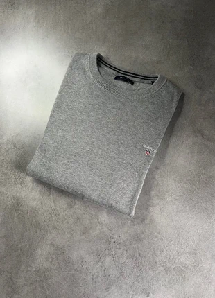 Pull Gant gris logo brodé emblématique confort Preppy 100% laine - Très bon état - Taille M, marke: GANT, zustand: Sehr gut, größe: M, 30,00 €, 32,20 € inklusive Vinted-Käuferschutz