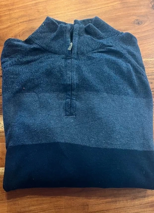 Pull Calvin Klein Half Zip 1/4 Col V Vintage Leger Bleu marine uni Fin Homme Ete Printemps L, merk: Calvin Klein, staat: Heel goed, maat: L, € 9,90, € 11,10 inclusief Kopersbescherming Pro