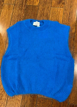 Petit pull sans manches uni en mohair, marque: l’esstiel, état: Très bon état, taille: S / 36 / 8, 34,00 €, 36,40 € Protection acheteurs incluse