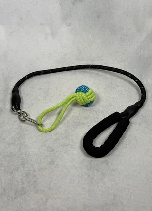 🎾 Jouet de traction pour chien – Poignée rembourrée + balle en corde tressée (118 cm), estado: Nuevo sin etiquetas, 7,00 €, 8,05 € Protección al comprador Pro incluida